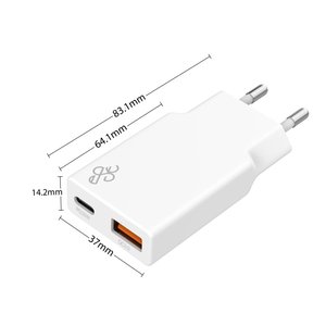 ที่ชาร์จ USB-A ผนัง PD 30W Type-C 20W พอร์ตคู่แบบบางพิเศษสำหรับ iPhone Samsung OPPO - Product Image 4