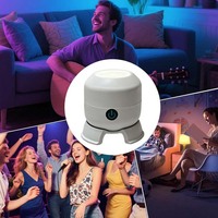 Lámpara Proyector LED Giratoria Dinámica TSINYE, Recargable por USB, Control Táctil, Regulable, con Diseños de Copo de Nieve/Navidad/Océano, para el Hogar