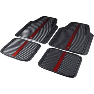 Set di tappetini 4 pezzi Bull Flash nero/rosso - Product Image 5