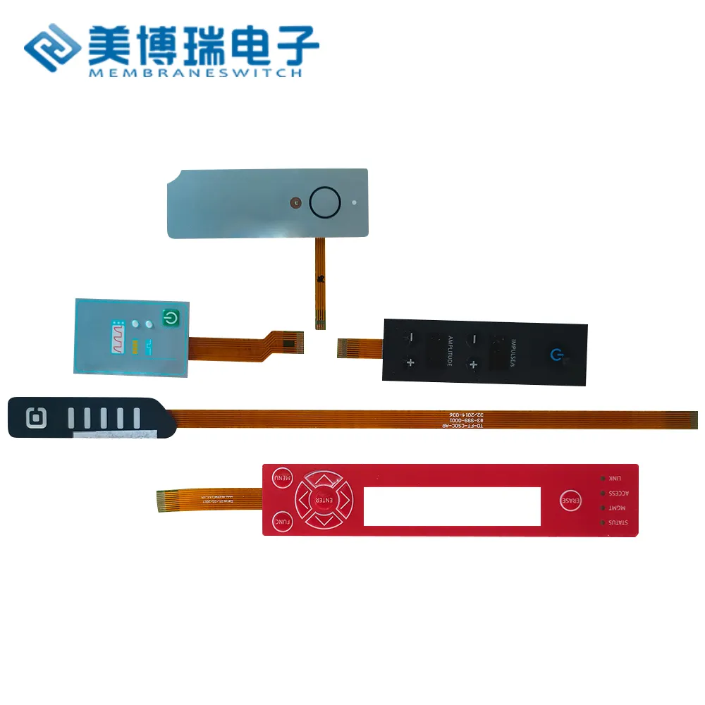 Pemasok saklar panel membran profesional saklar keyboard membran non-taktil datar