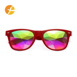 新しいファッションメガネレイブメンズレディーススクエアシェイプ万華鏡サングラスパーティーサイケデリックプリズム屈折レンズEdmサングラス - Product Image 5