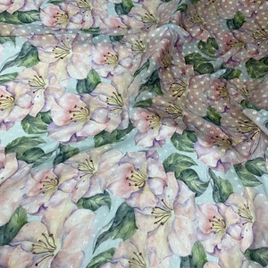 Tessuto tessile tessuto fornitore all'ingrosso 100% T chiffon personalizzato tessuto stampato 100 di carta stampa TESSUTO IN POLIESTERE per le donne <span class=keywords><strong>abbigliamento</strong></span> - Product Image 2