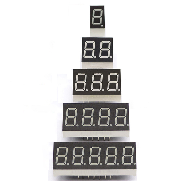 High quality 0.25 0.28 0.36 0.39 0.56 inch 1 2 3 4 digits led 7 segment display