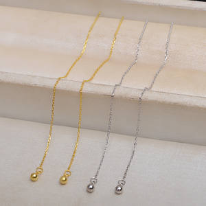 Pendientes Colgantes de Plata S925 de Estilo Simple, Accesorios de Perlas de 7-12 mm, Broches de Oreja en Forma de Corazón y Joyería DIY-4819 - Product Image 1