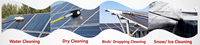 Système de nettoyage de modules photovoltaïques EITAI PV, robot de nettoyage de panneaux solaires, machine à brosser automatique