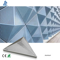 Panneau perforé en aluminium revêtu de PVDF haut de gamme 3 mm, mur rideau décoratif pour l'architecture moderne