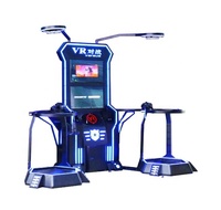 Simulateur de jeux VR interactif 9D réalité virtuelle VR jeu de simulation de tir/boxe avec 55 "HD LCD Console Desk