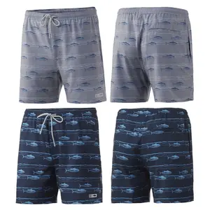 Swim Shorts For Men Plain Color Outdoor Waterproof Breathable Fishing Shorts Quick Dry Beach Shorts
