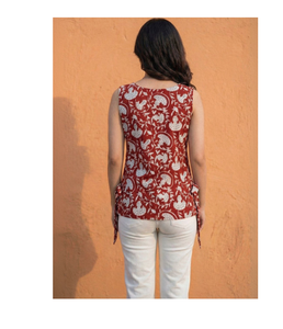 Women Cotton Floral Printed Short <b>Kurta</b> Comfortable Summer Ethnic <b>Top</b> Casual Daily Wear Traditional Style Bulk Wholesale - Product Image 5