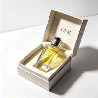 Nouveauté - Flacon de parfum vide transparent de luxe 50 ml, flacon de parfum carré unique en verre transparent avec boîte