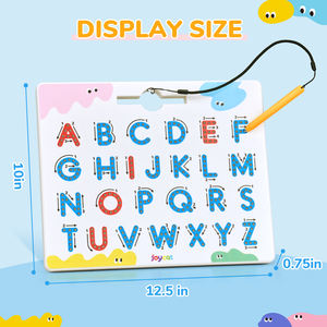 Joycat Magnetic Alphabet Tracing Board Doppelseitiges oberes Klein buchstaben Magnetic Drawing Board STEM Toy Letters Learning - Product Image 2