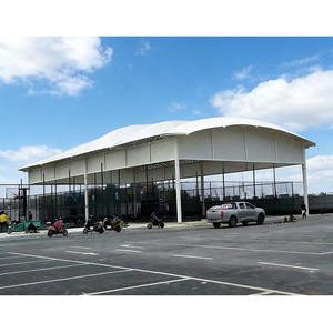 Abri sportif à membrane tendue renforcée avec tissu résistant aux chocs pour terrain de basketball intensément utilisé - Product Image 5