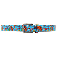 Ceintures JULUN : Ceinture de créateur pour homme, personnalisable, en PU, avec imprimé Comic Boom, boucle ardillon en alliage, logo personnalisé, accessoire de taille unisexe pour le streetwear