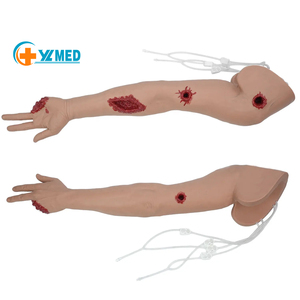 Simulador de Control de Hemorragias Yulin: Modelo Anatómico de Brazo para Entrenamiento con Torniquete de PVC y Silicona para Empacar Heridas Medianas y Detener Hemorragias - Product Image 1