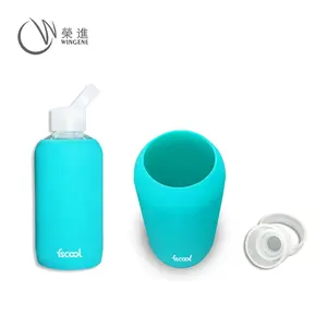 Bouteille d'eau de sport en Silicone, 20 ml, bouteille d'eau en silicone, manches de bouteille