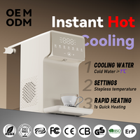 Distributeur d'eau chaude et froide instantanée, chauffage rapide en 3 secondes, contrôle multi-températures, alimenté par batterie, 2400W, boîtier en plastique, moule exclusif