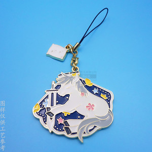 Breloque de téléphone portable licorne en alliage métallique, pendentif 50x30mm, accessoire décoratif pour porte-clés - Product Image 3