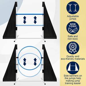 Ensemble d'agilité pour animaux de compagnie Offre Spéciale Obstacle Pole Training Sensibilité Jumping Pole <span class=keywords><strong>Dog</strong></span> Outdoor Exercise <span class=keywords><strong>Equipment</strong></span> <span class=keywords><strong>for</strong></span> <span class=keywords><strong>Dog</strong></span> Training - Product Image 3