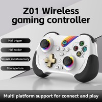 Manette sans fil Z01 pour jeux BT, compatible avec P3/P4/Android/iOS/Arcade/PC/Steam, pour manette de jeu Switch