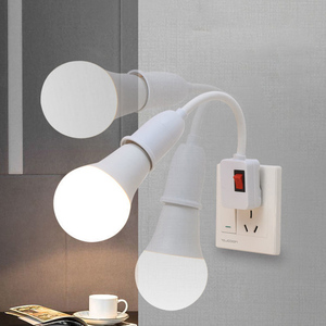 <span class=keywords><strong>Enchufe</strong></span> de cable de la UE al por mayor con manguera de alambre de acero inoxidable <span class=keywords><strong>E27</strong></span> portalámparas con tapa de rosca precio de fábrica portalámparas Blub - Product Image 3