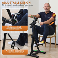 Vélo d'exercice à pédales pour seniors, équipement d'exercice des mains et des jambes pour la récupération des genoux, de la vascularite cérébrale et la physiothérapie des personnes âgées