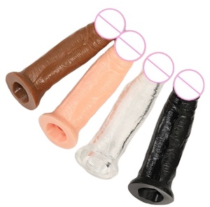 Manchon de pénétration vibrant en silicone liquide réaliste Maikum pour femme, extensible et chauffant, 4.0*22cm, couleur chair, portable, effet peau réelle - Product Image 1