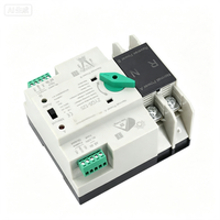 Interrupteur de transfert automatique monophasé en matériau PC 4P avec capacité de coupure de 6 kA pour les foyers