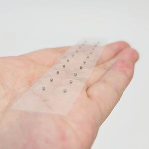 स्पष्ट टेप स्टेनलेस स्टील चुंबकीय बीड कान बिंदु अनुप्रयोग ऑरिकुलर प्रेस प्लास्टर कान के बीज कान एक्यूपंक्चर - Product Image 2