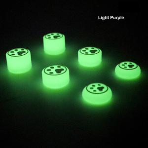 6 trong 1 da Silicone Grip phát sáng trong bóng tối phím điều khiển Mũ bảo vệ trường hợp đối với <span class=keywords><strong>Xbox</strong></span> một ps5 PS4 điều khiển dễ thương Mèo Paw ngón tay cái Grips - Product Image 4