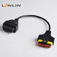 Cable de Diagnóstico OBD de 16 Pines a 6 Pines para Motocicleta Benelli, Cable Conector de 6 Pines
