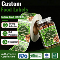 Étiquettes autocollantes amovibles personnalisées avec impression pour l'identification de marques de pots alimentaires et d'artisanat fait main