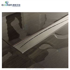 Chất lượng cao giấu vô hình 304 dài thép không gỉ cống sàn gạch chèn phòng tắm tuyến tính <span class=keywords><strong>2</strong></span> trong 1 vòi hoa sen thoát nước sàn - Product Image 5