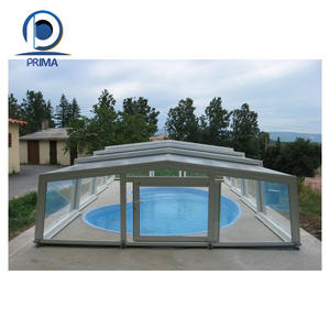 Prima Custom Aluminum Pavilion Powder Coated Impermeable <span class=keywords><strong>Piscina</strong></span> Parasol Cubierta Wind Blind Pergola Frame - Product Image 2