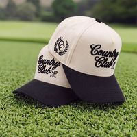 Casquette Snapback 5 Panneaux Personnalisée Broderie 3D Coton Bicolore Structurée Unisexe Vente en Gros Casquettes de Baseball Gorra OEM