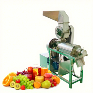 Machine d'extraction industrielle et commerciale de jus de fruits (noix de coco, gingembre) à vis à froid, capacité 500-1000 kg/h, moteur 220V/380V - Product Image 1