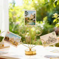 Porte-mémos en fil métallique en forme d'arbre Lerp&Tree avec pinces en forme de cœur, support d'affichage pour notes, photos et cartes, pour la décoration de bureau, de maison ou de table