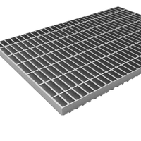 Gouttière latérale extérieure Construction Caillebotis en acier Escalier galvanisé Plancher de bâtiment Grille en acier Galvan Plate-forme de gril