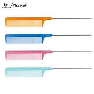 In acciaio inox coda di ratto <span class=keywords><strong>tessitura</strong></span> <span class=keywords><strong>pettine</strong></span> per capelli da barbiere professionale per il taglio del <span class=keywords><strong>pettine</strong></span> di coda di ratto - Product Image 1