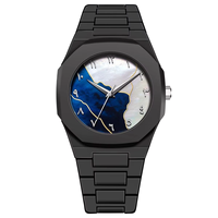 Montres Quartz Mouvement Étanche Petit MOQ Prêtes à Expédier Logo de Marque Personnalisé Ultra Fines en Polycarbonate Homme