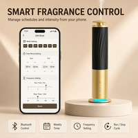 Diffuseur d'arômes sans eau pour bureau, rechargeable, en alliage d'aluminium, machine à parfum intelligente, contrôle sans fil, 200 m³