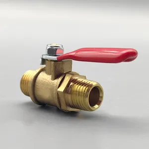 Huifa Valve Factory Small Ball Valve With Male Male Thread Npt/Bsp Standard Mini Brass Ball Valve