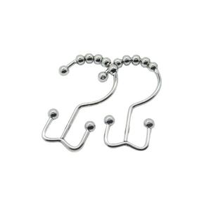 YIWANG Chrome 12 Pièces Anneaux de rideau de douche en métal et fer - Product Image 1