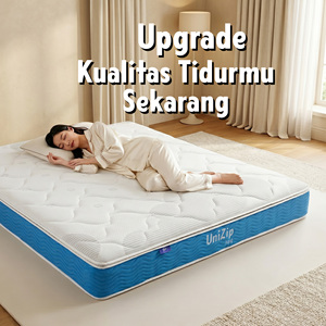 Colchón de resortes ensacados premium con espuma de alta densidad de firmeza media y funda con cremallera lavable para un sueño reparador cada noche. - Product Image 6