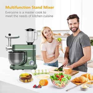 Robot <span class=keywords><strong>de</strong></span> <span class=keywords><strong>cuisine</strong></span> multifonction 3-en-1 : Batteur sur socle, hachoir à viande, crochet, fouet, bol en acier inoxydable 1000W - Product Image 6