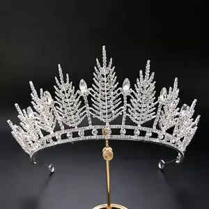 2024 тиара, Новый Модный высококачественный серебряный золотой жемчуг, свадебные аксессуары со стразами, свадебная корона