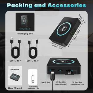 Qualcomm 6115 4G + 64G xây dựng trong 4G Sim Wifi OTA cập nhật video hộp không dây Carplay <span class=keywords><strong>Android</strong></span> box cho Netflix <span class=keywords><strong>Youtube</strong></span> - Product Image 6