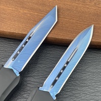 Couteau de chasse personnalisable en acier 8cr3mov avec micro-technologie, manche en alliage de zinc, couteau de poche pliable pour la chasse en plein air, idéal pour les cadeaux