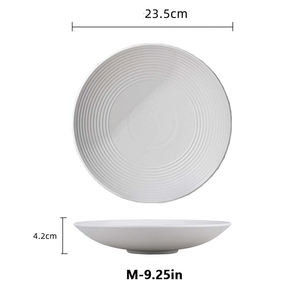 26.5cm reciclado PET Textured Bowl com ranhuras espirais internas-Louça durável Eco-Friendly - Product Image 2