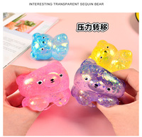 Cadeaux Kawaii pour enfants, mini ours mignons, animaux en peluche amusants, jouets à presser, jouets sensoriels pour enfants