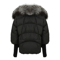 Veste d'hiver pour femme, parka rembourrée en duvet de canard blanc, col en fourrure de renard véritable, luxe, grande taille, naturelle, chaude, personnalisée